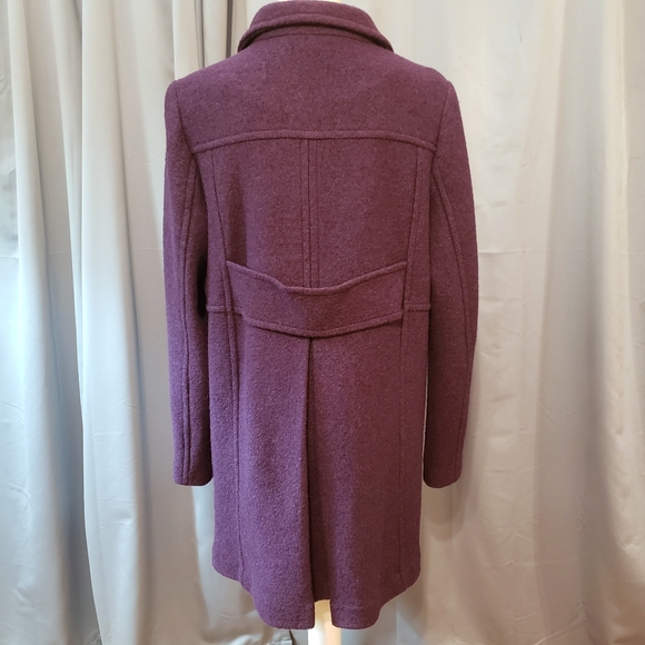 Lands' End Plum Peacoat - Picture 5 of 10